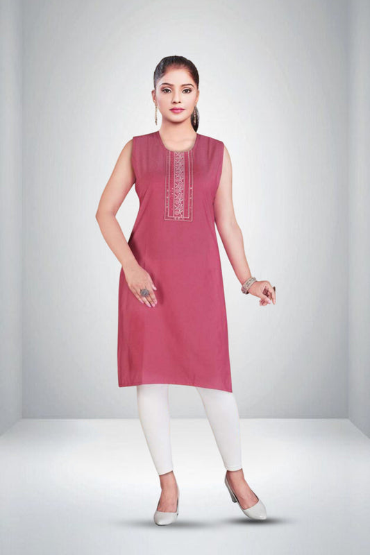 Sikha Sleeveless Cotton Kurti 2