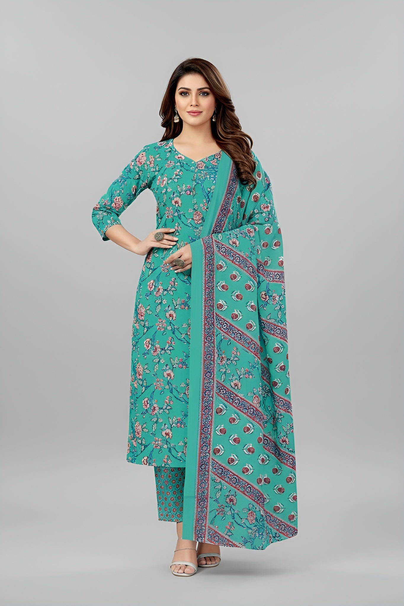 Umang Cotton Printed Stitched Salwar Suit 24009