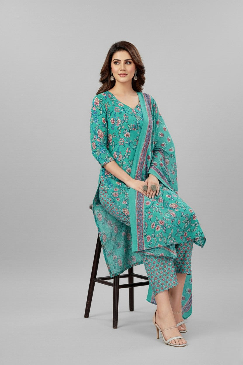 Umang Cotton Printed Stitched Salwar Suit 24009