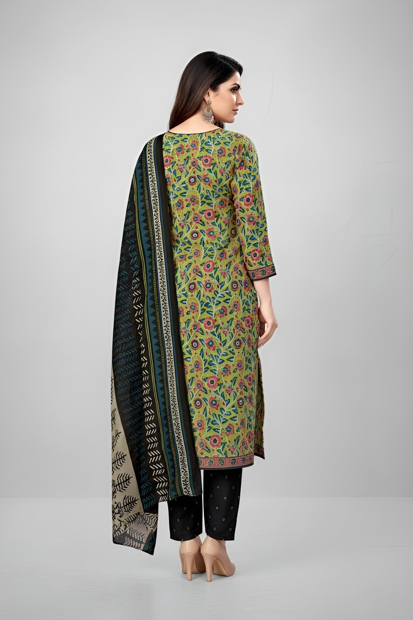 Vasundhara 18 Cotton Printed Stitched Salwar Suit XL 1801