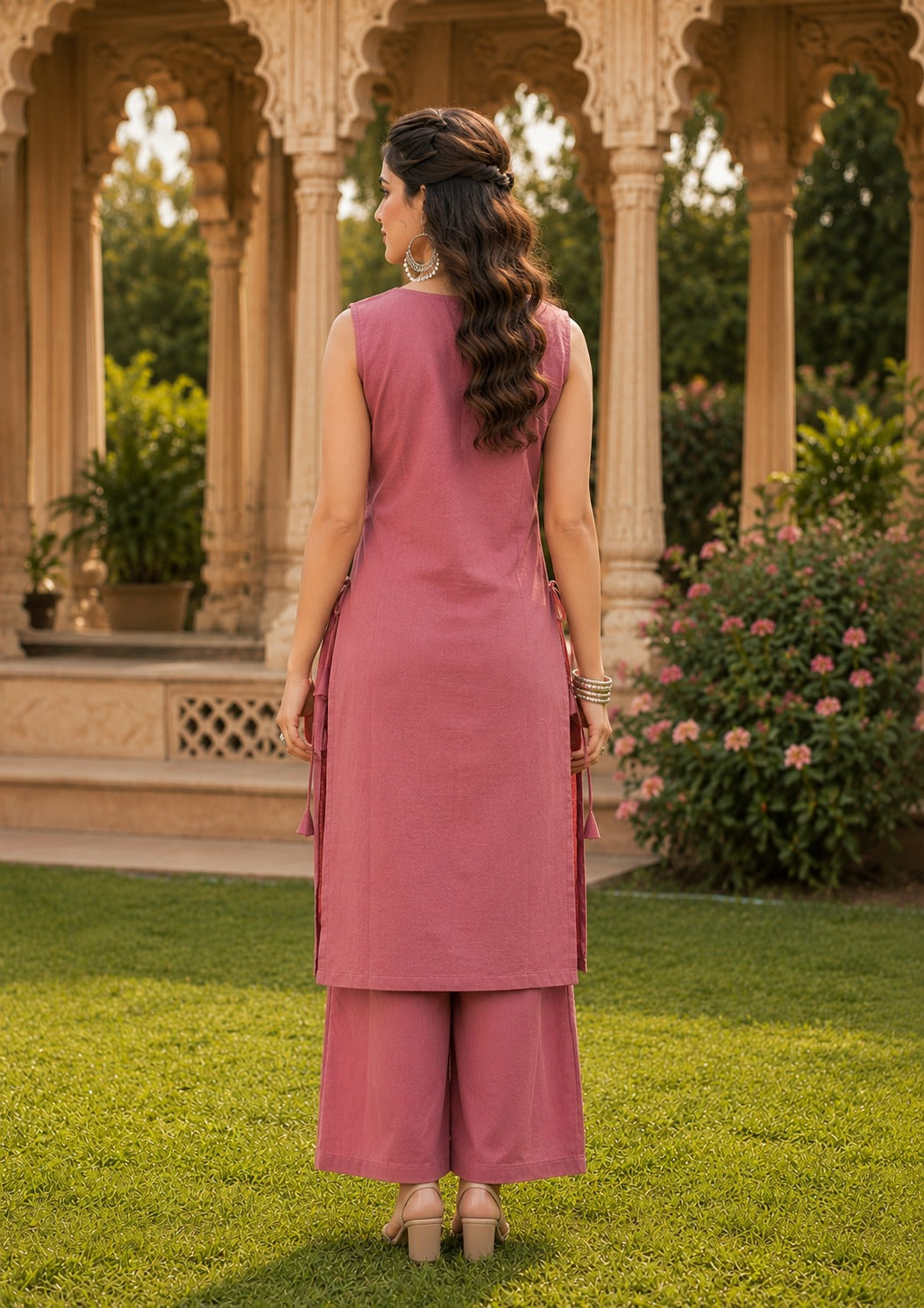 Minu Kurta-Set Pranika Vartican Silk Straight Kurti Set | Ank