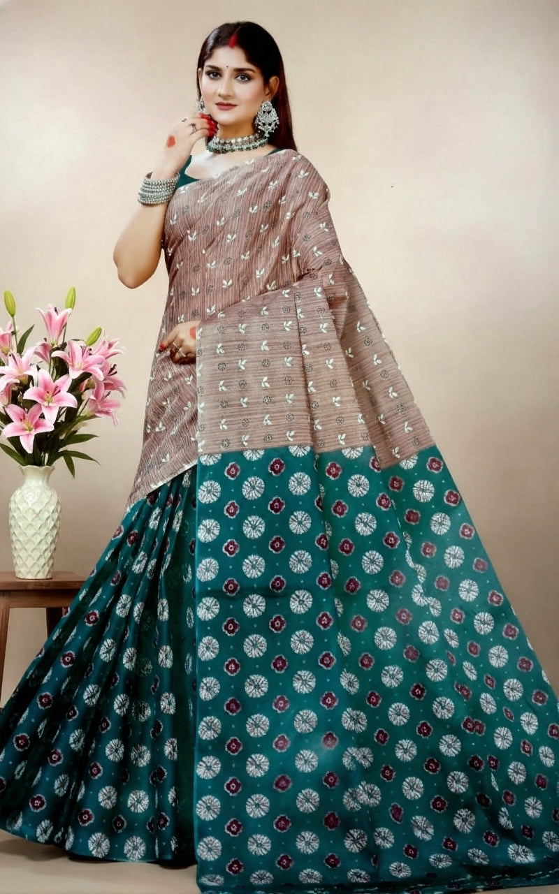 Raasa Cotton Printed Saree 10773