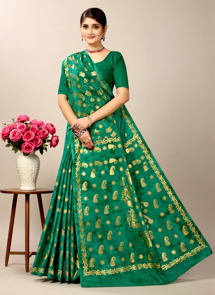 Fashion Kanjivaram Cotton Printed Saree