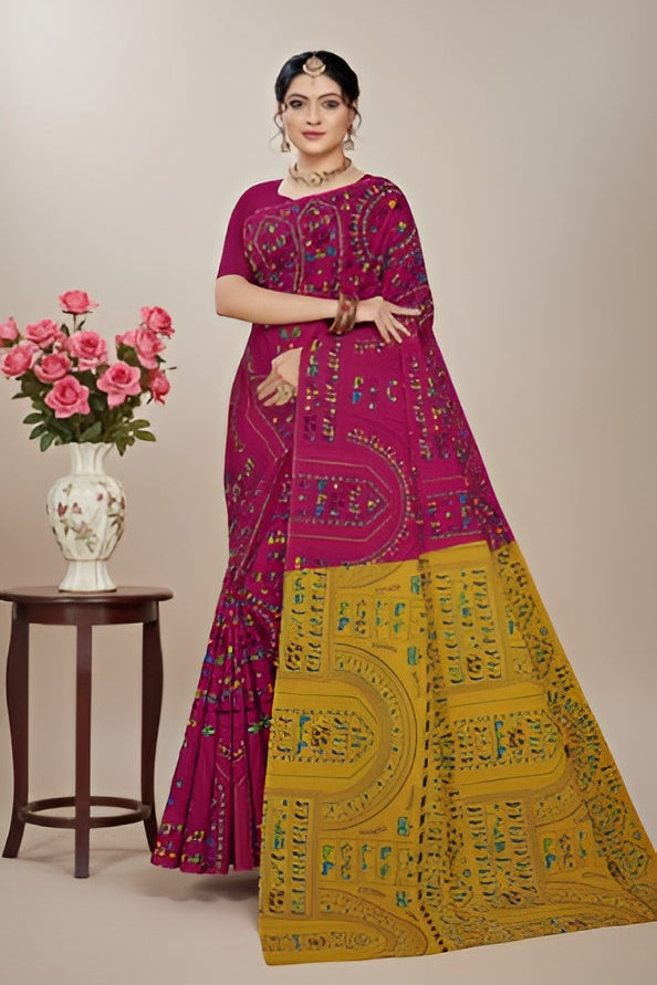 Boutique Special Cotton Printed Saree