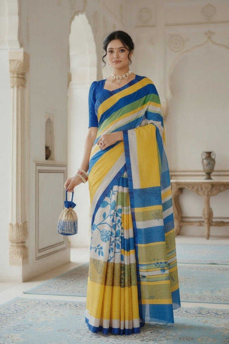 Ambarsariya Cotton Digital Printed Saree 4188