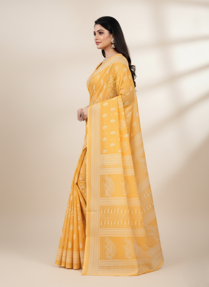 Pestal Magic V- Premium Cotton Saree