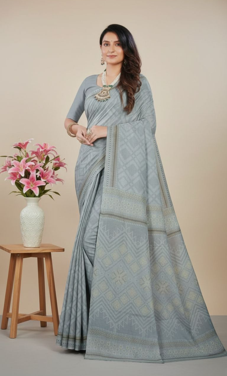 Ritika Cotton Printed Saree 1007