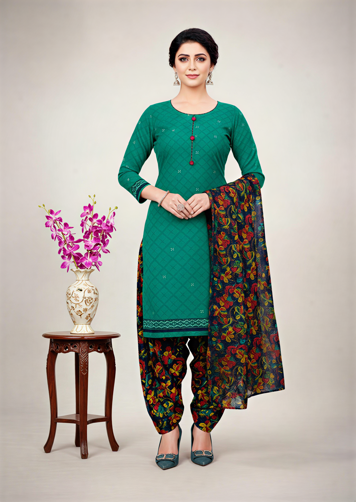 Akshara Patiyala Cotton Printed Stitched Salwar Suit 1707