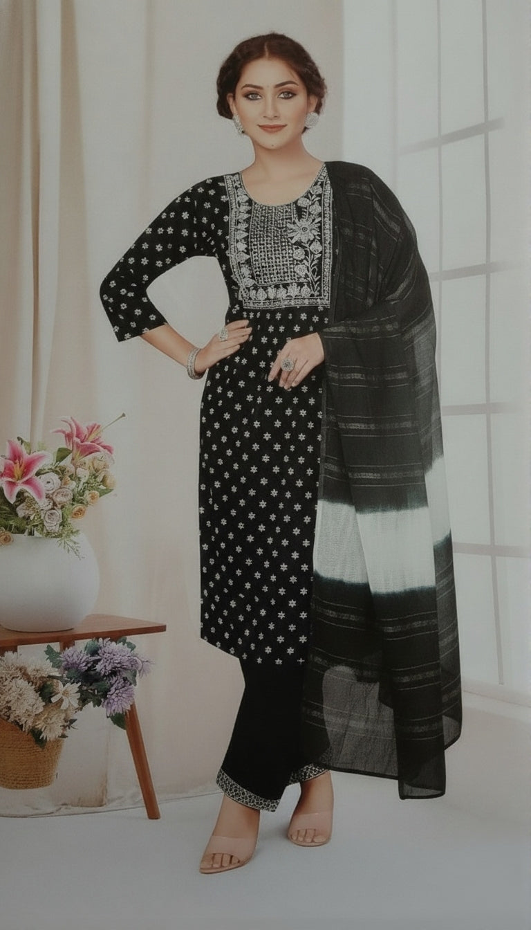 Tulip Cotton Printed Stitched Salwar Suit XXL 3006