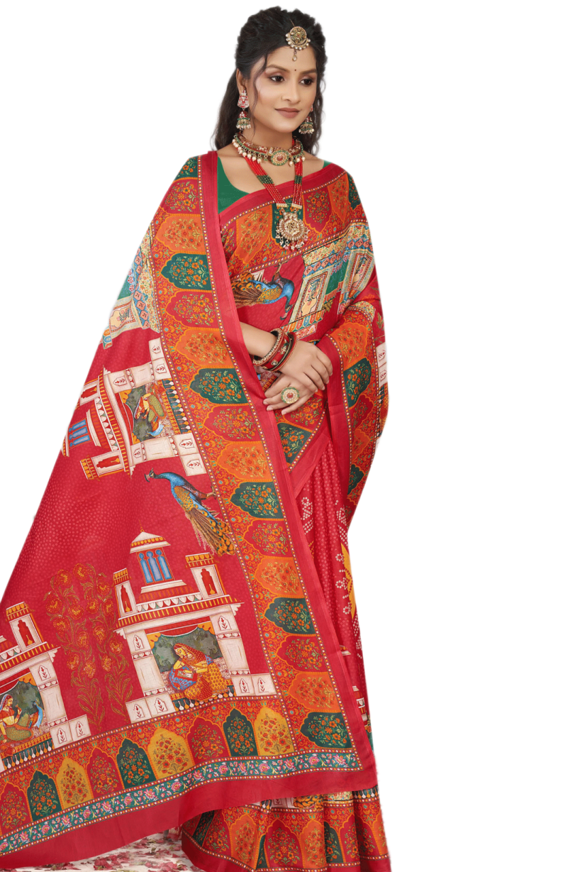 MINU SAREE DIGITAL FASHION RADHEY KRISHNA 45045
