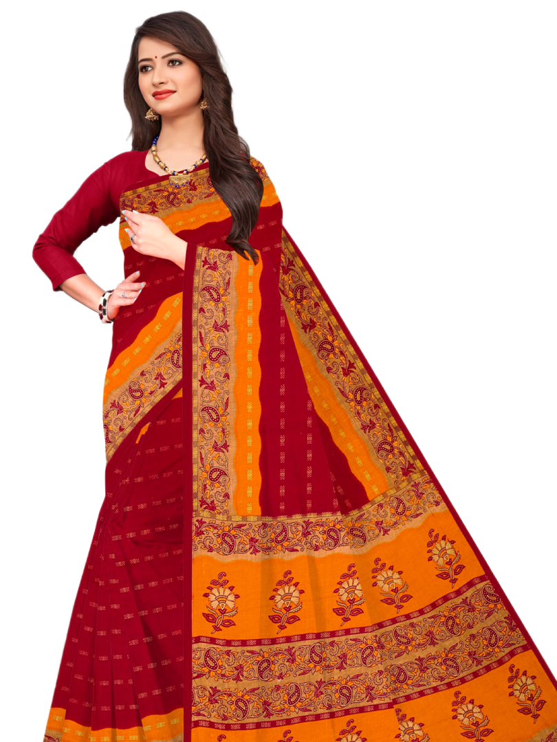 MINU SAREE HEER RED GOLD 3055