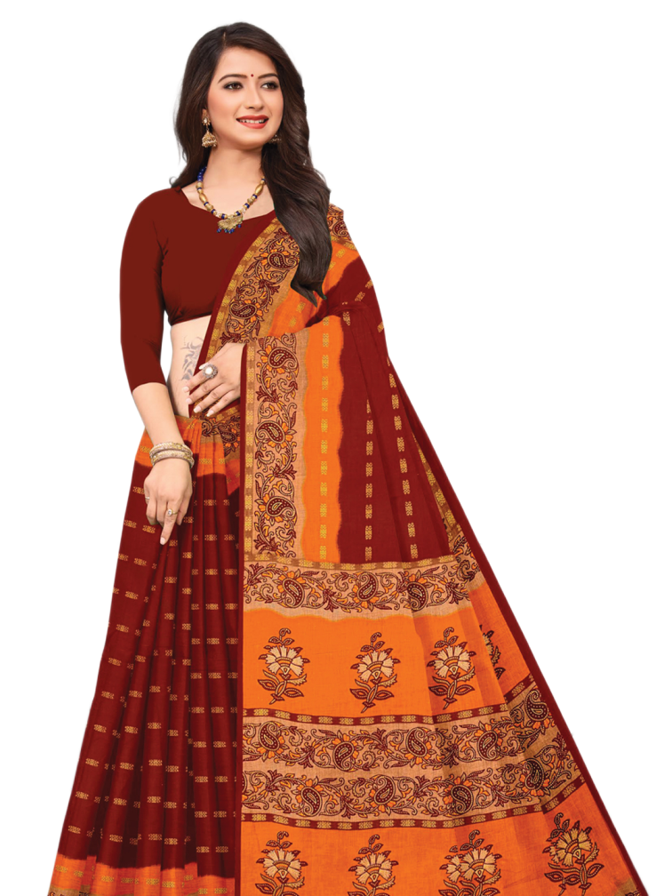 MINU SAREE HEER RED GOLD 3099