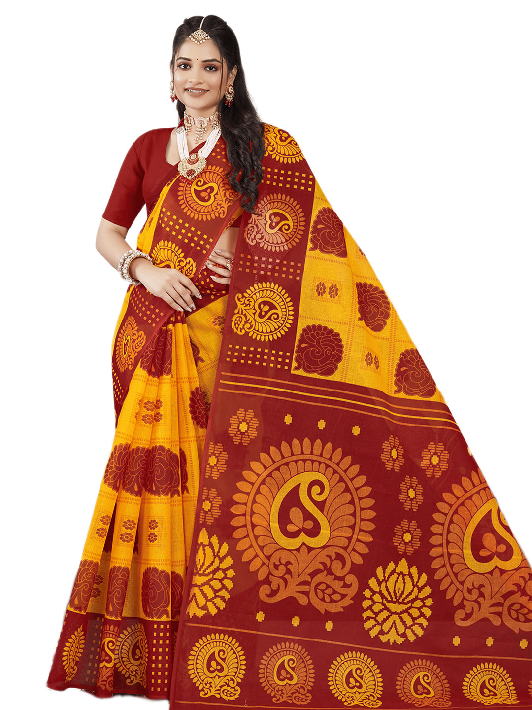 MINU SAREE MONICA LEMON GOLD 0011