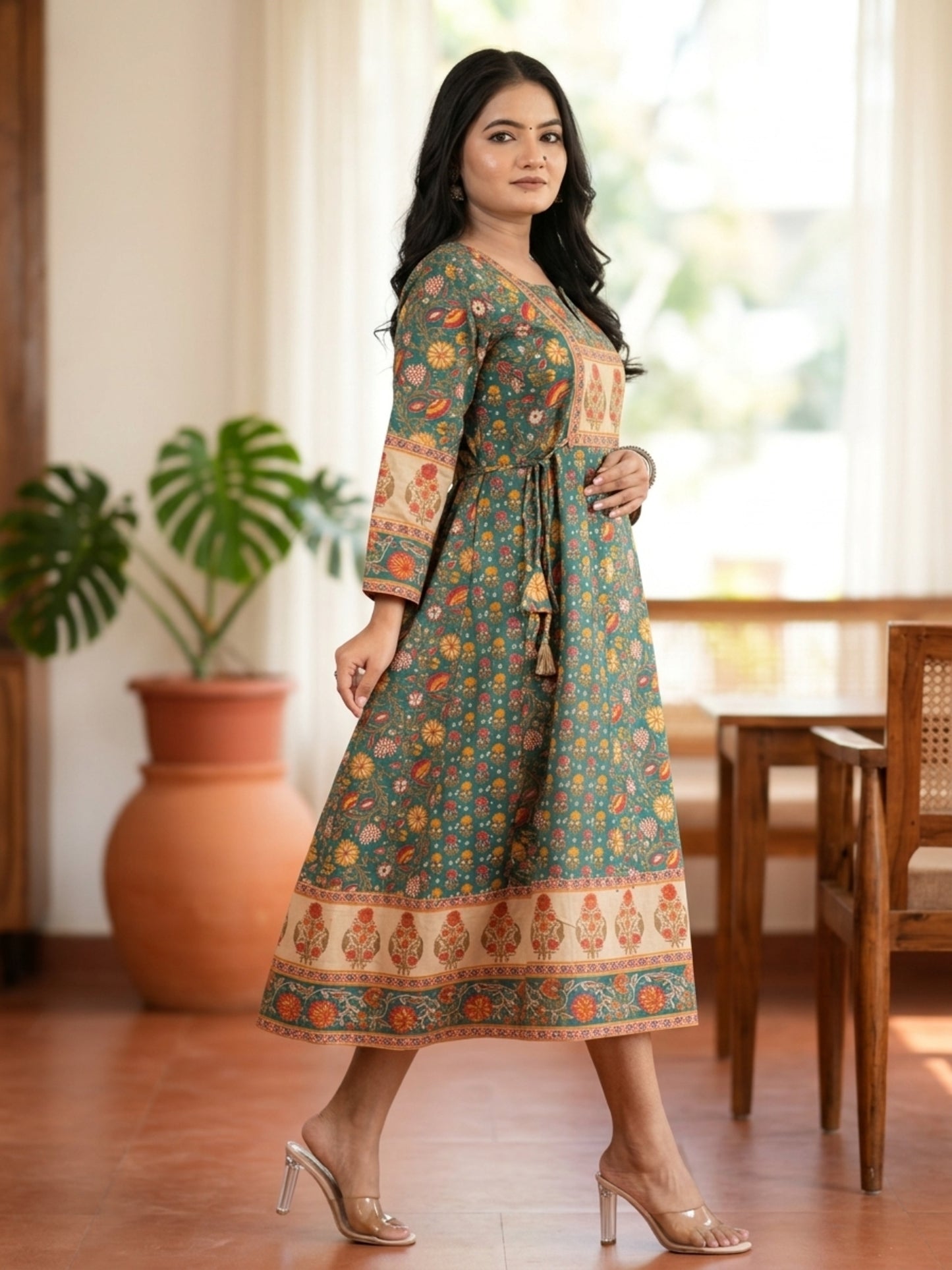 Minu Fashions Anwesha Women Printed Anarkali Kurti ( Ank )