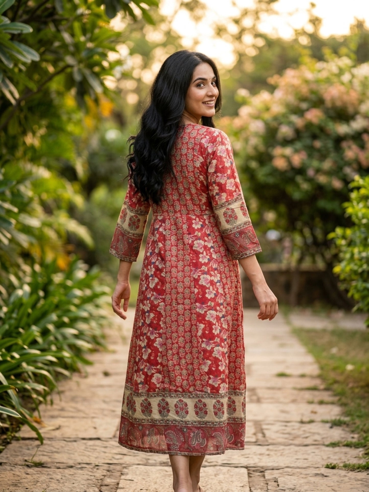 Minu Fashions Anwesha Women Printed Anarkali Kurti ( Ank )