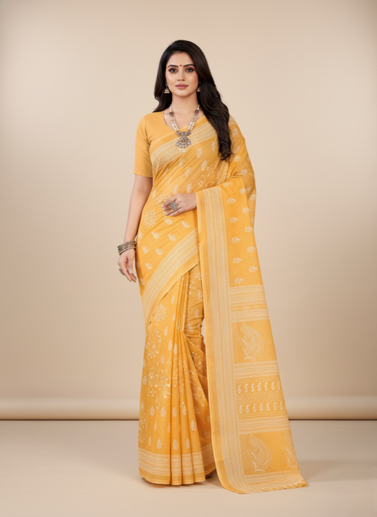 Pestal Magic V- Premium Cotton Saree