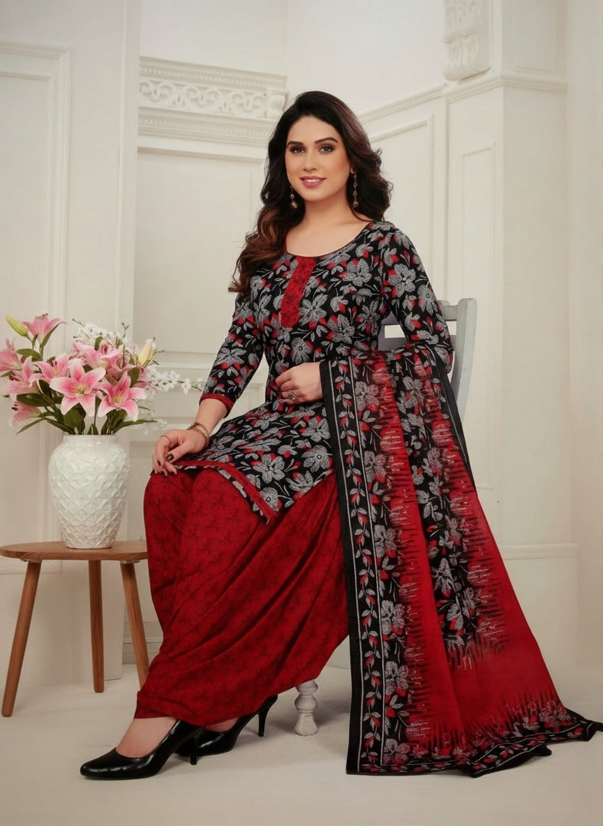 Sonpari Cotton Printed Stitched Salwar Suit XL 3009