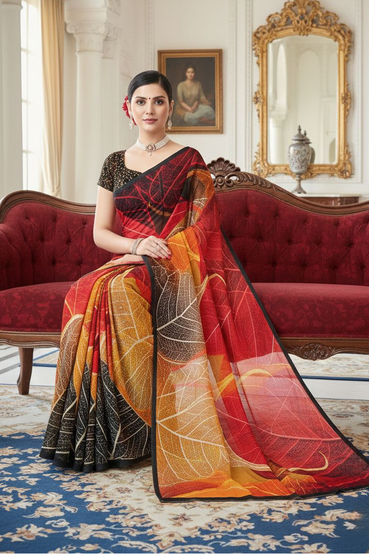 Ambarsariya Cotton Digital Printed Saree 4025