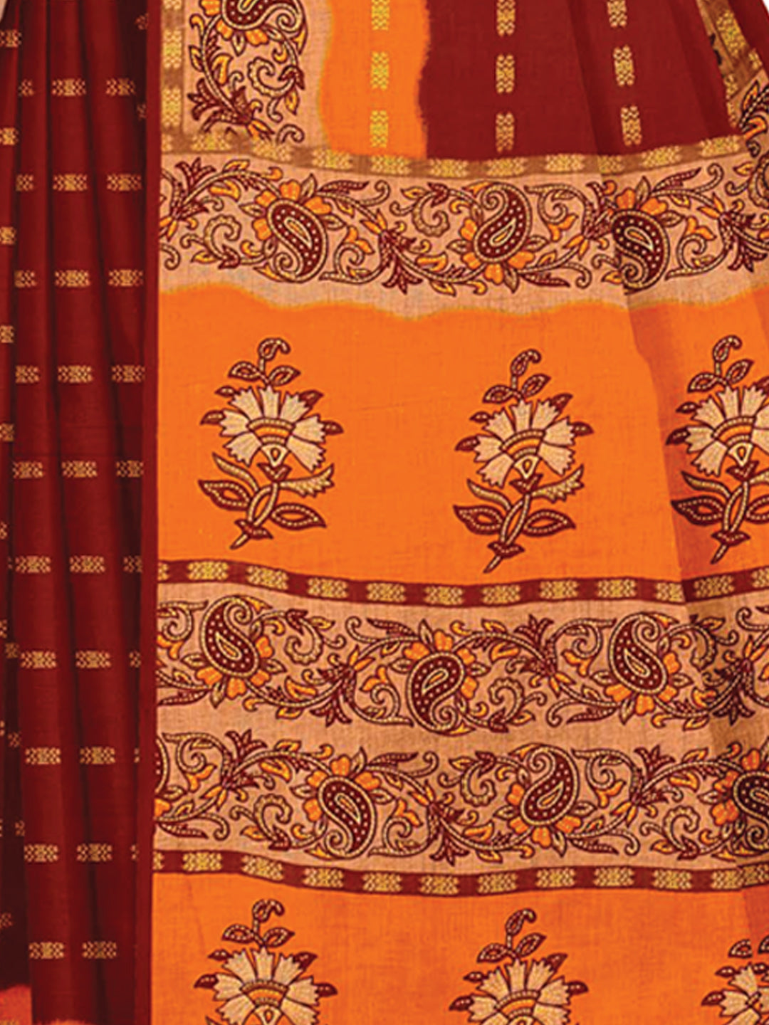 MINU SAREE HEER RED GOLD 3099