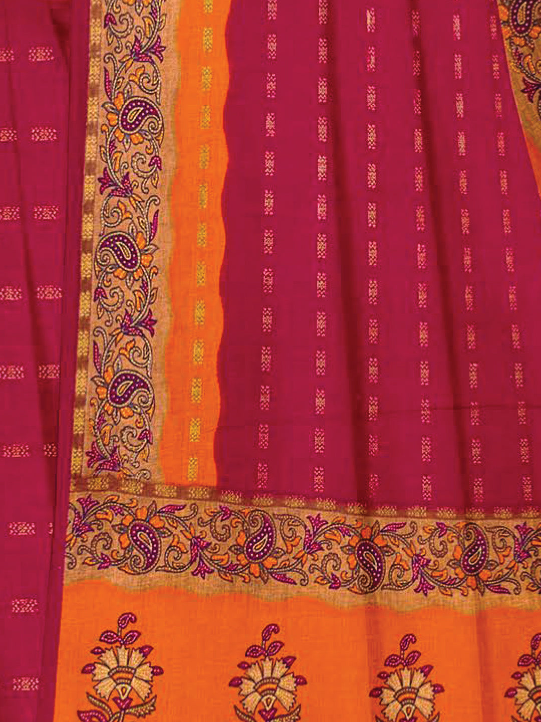 MINU SAREE HEER RED GOLD 3033