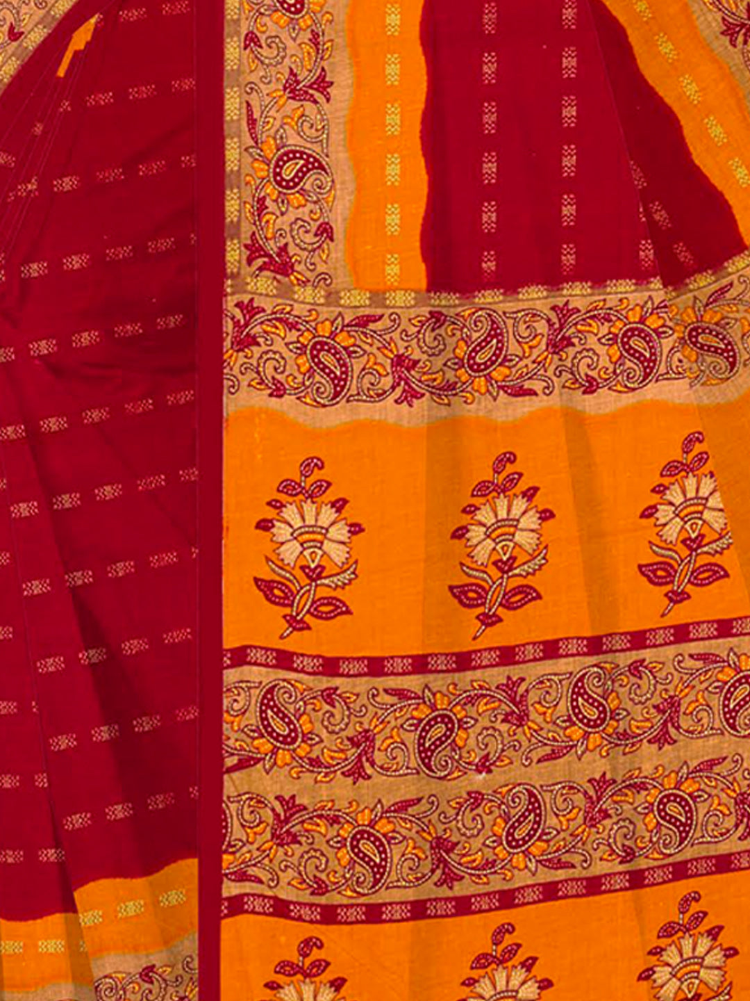 MINU SAREE HEER RED GOLD 3055