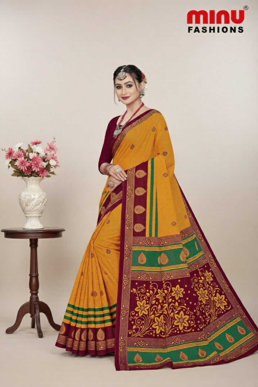 Tandrima Cotton Printed Saree 810