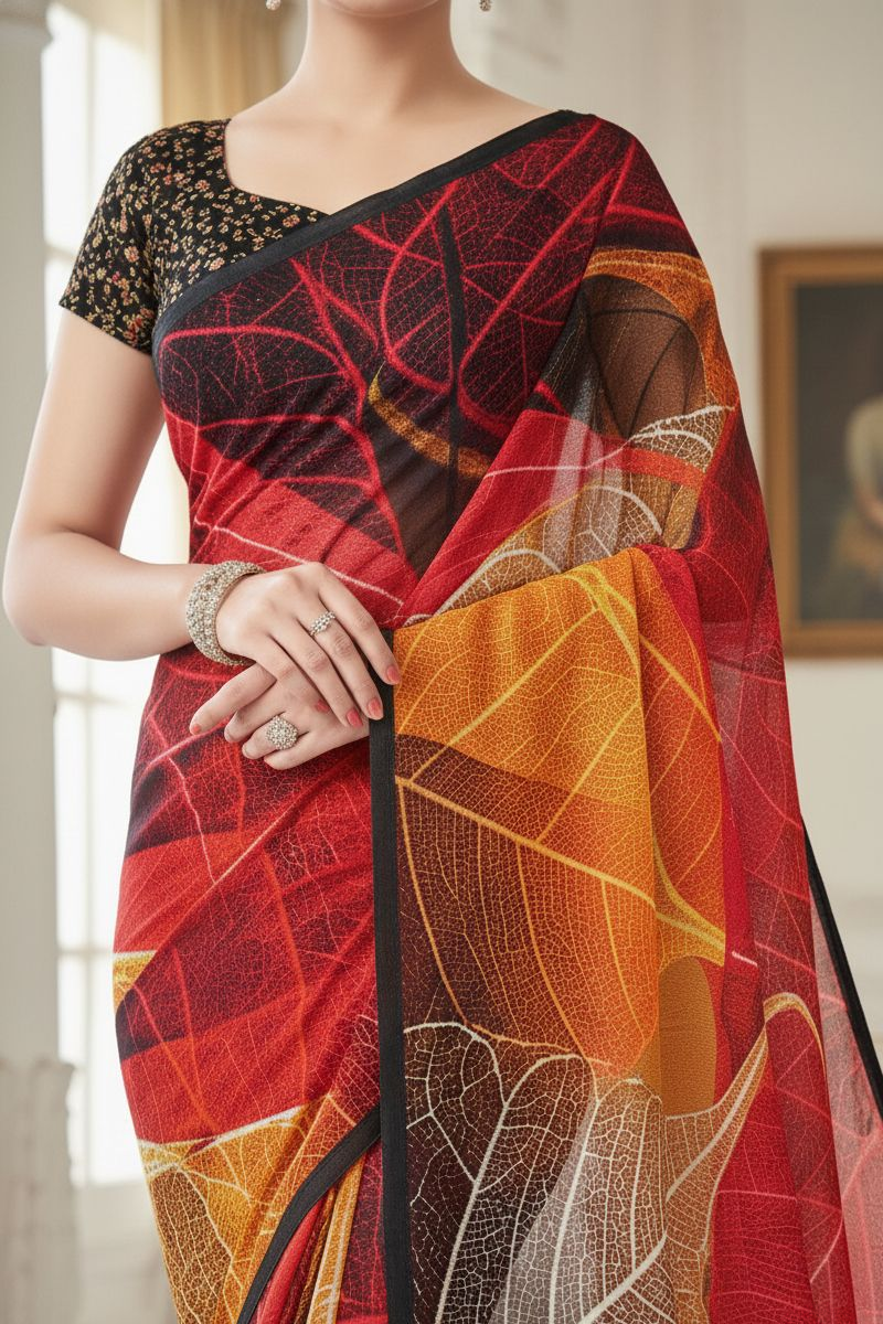 Ambarsariya Cotton Digital Printed Saree 4025