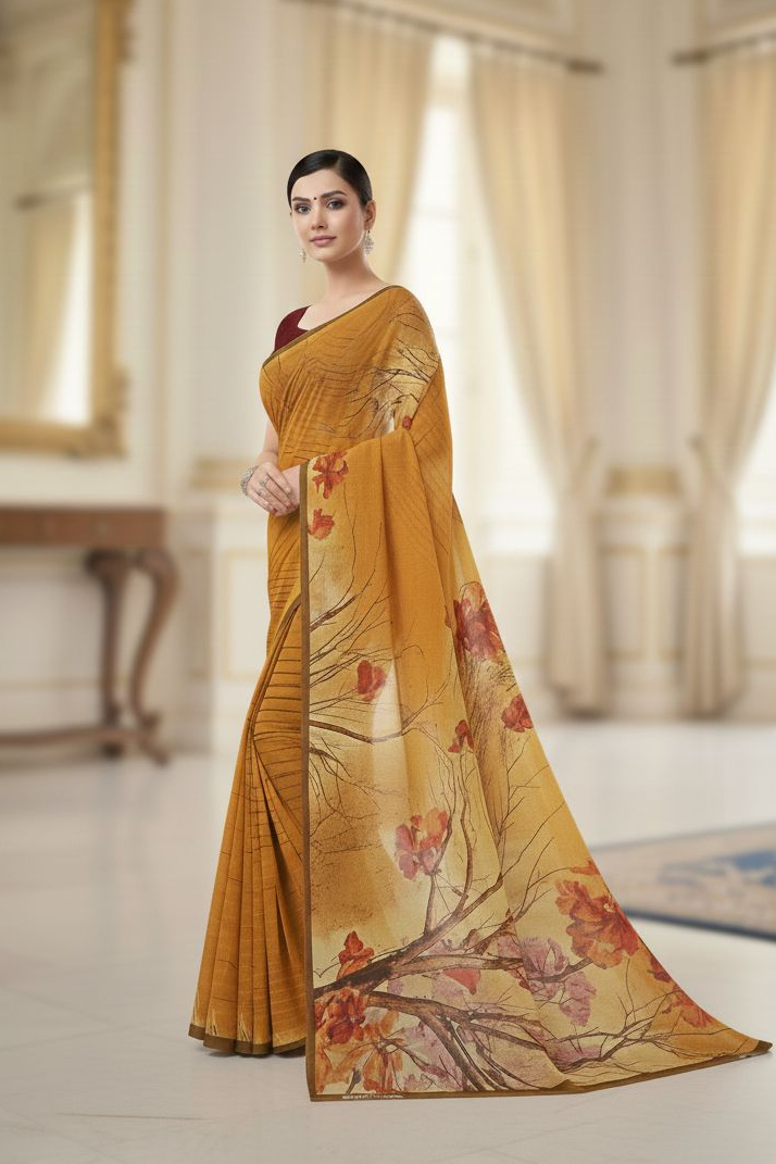 Ambarsariya Cotton Digital Printed Saree 4076