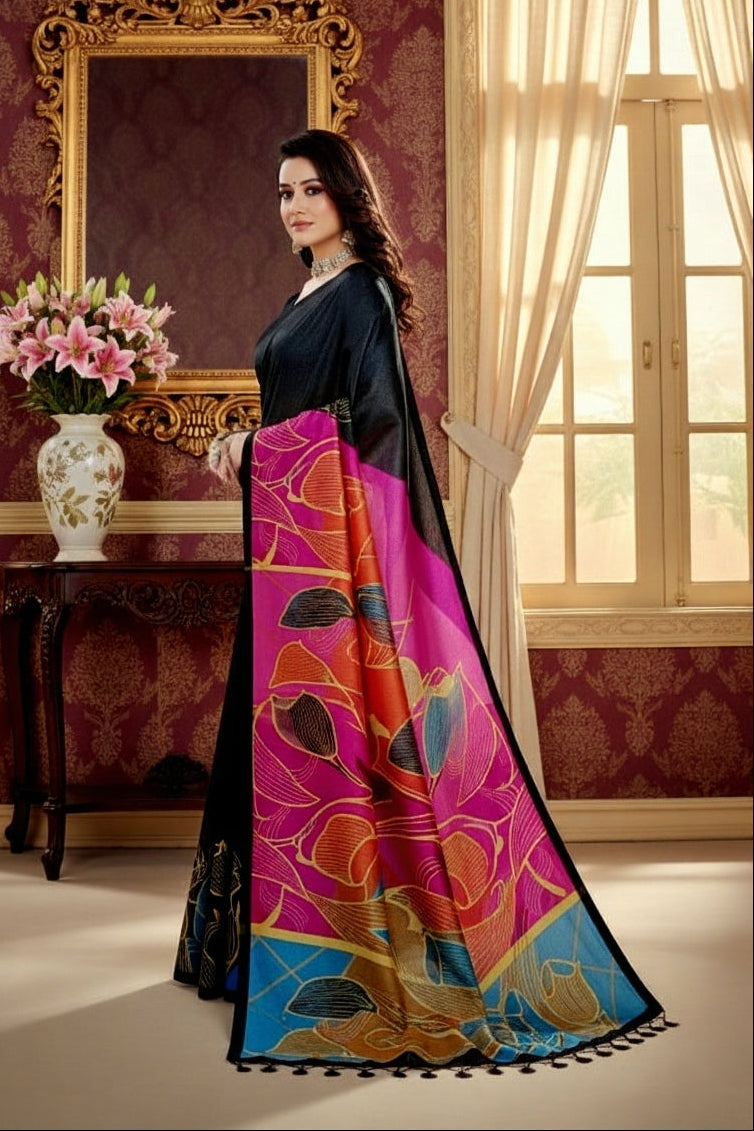 Ambarsariya Cotton Digital Printed Saree 4042