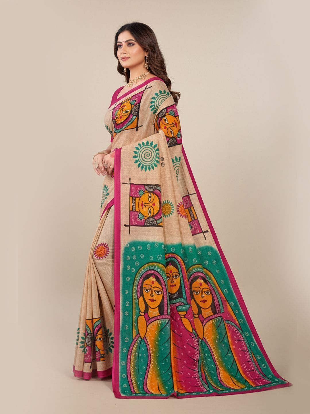 Srimoyee Jamini Royal Premium Cotton Printed Saree