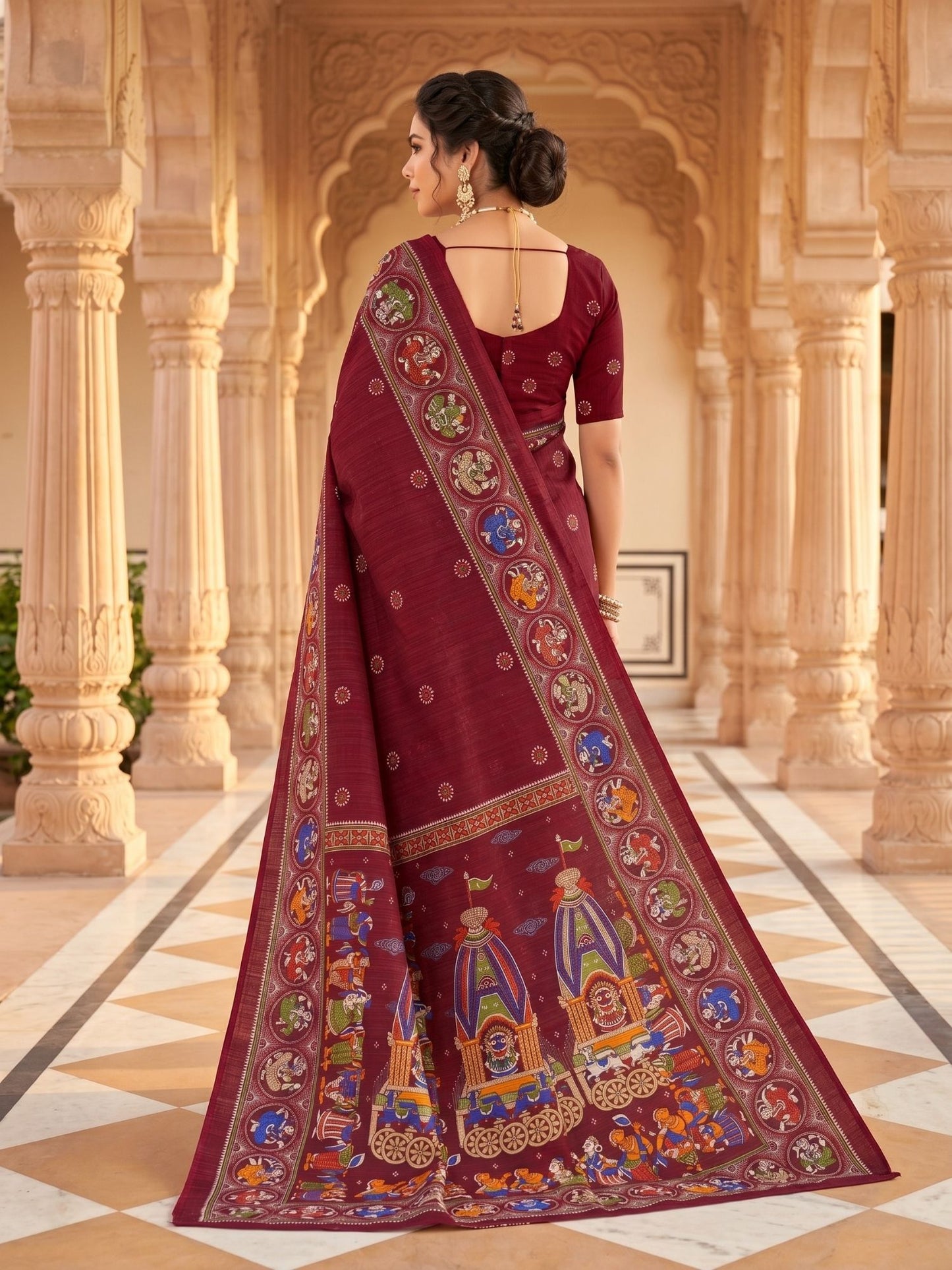Jay Jagannath  Pure Cotton Saree