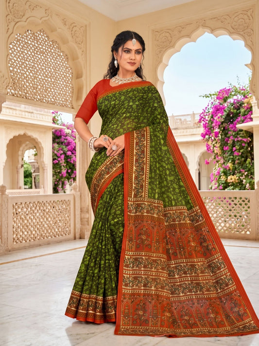 Sunaina doria cotton saree for office and casual wear – Minu Fashions