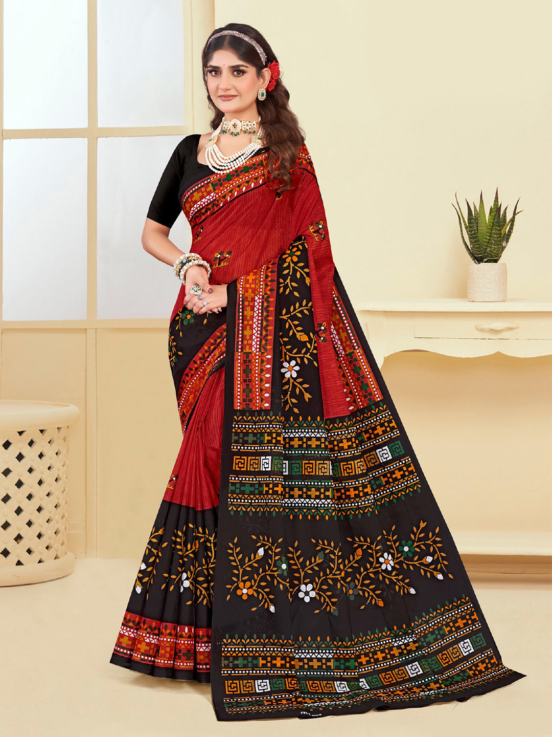 MINU SAREE SUNHERI COTTON V-4 38713