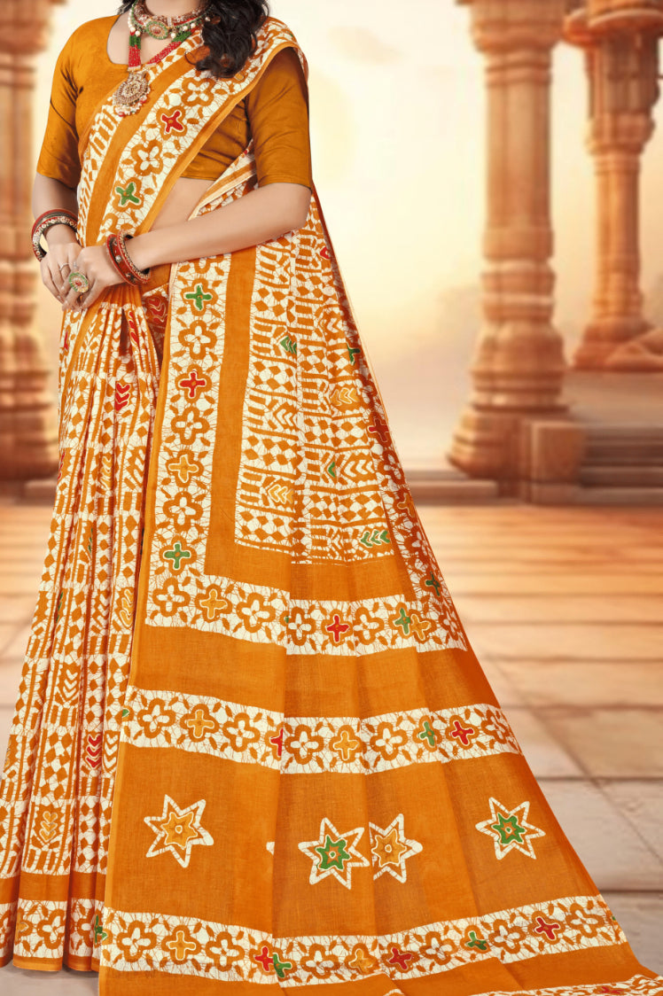 MINU SAREE GOLD BATIK 39721