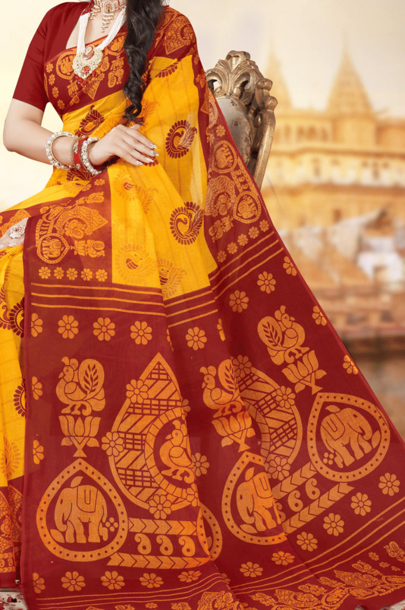 MINU SAREE MONICA LEMON GOLD 0055