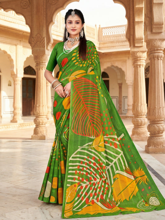 Saregama Vol 05 vibrant cotton saree 02 – Minu Fashions