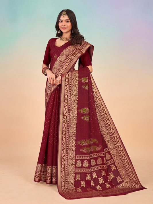 Kanishka wedding cotton saree design 3962 A – Minu Fashions