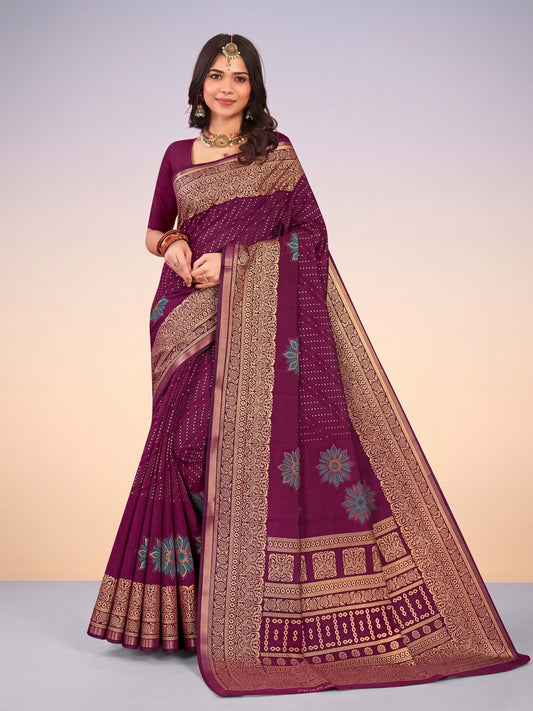 Kanishka wedding cotton saree design 3963 A – Minu Fashions