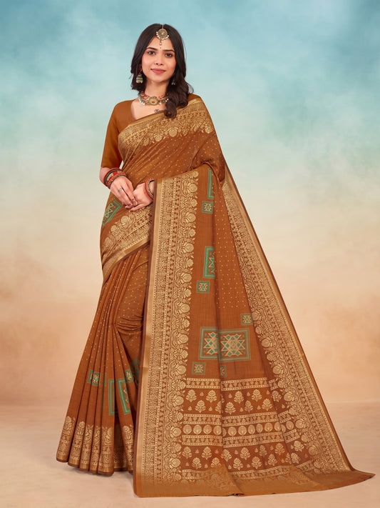 Kanishka wedding cotton saree design 3965 A – Minu Fashions