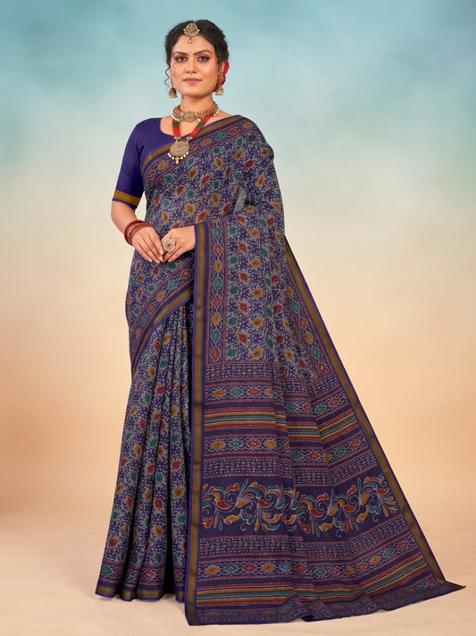 Micro masleen cotton saree 15016C – Minu Fashions
