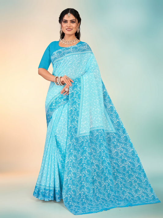 Good Day pastel malai cotton saree 4174B – Minu Fashions