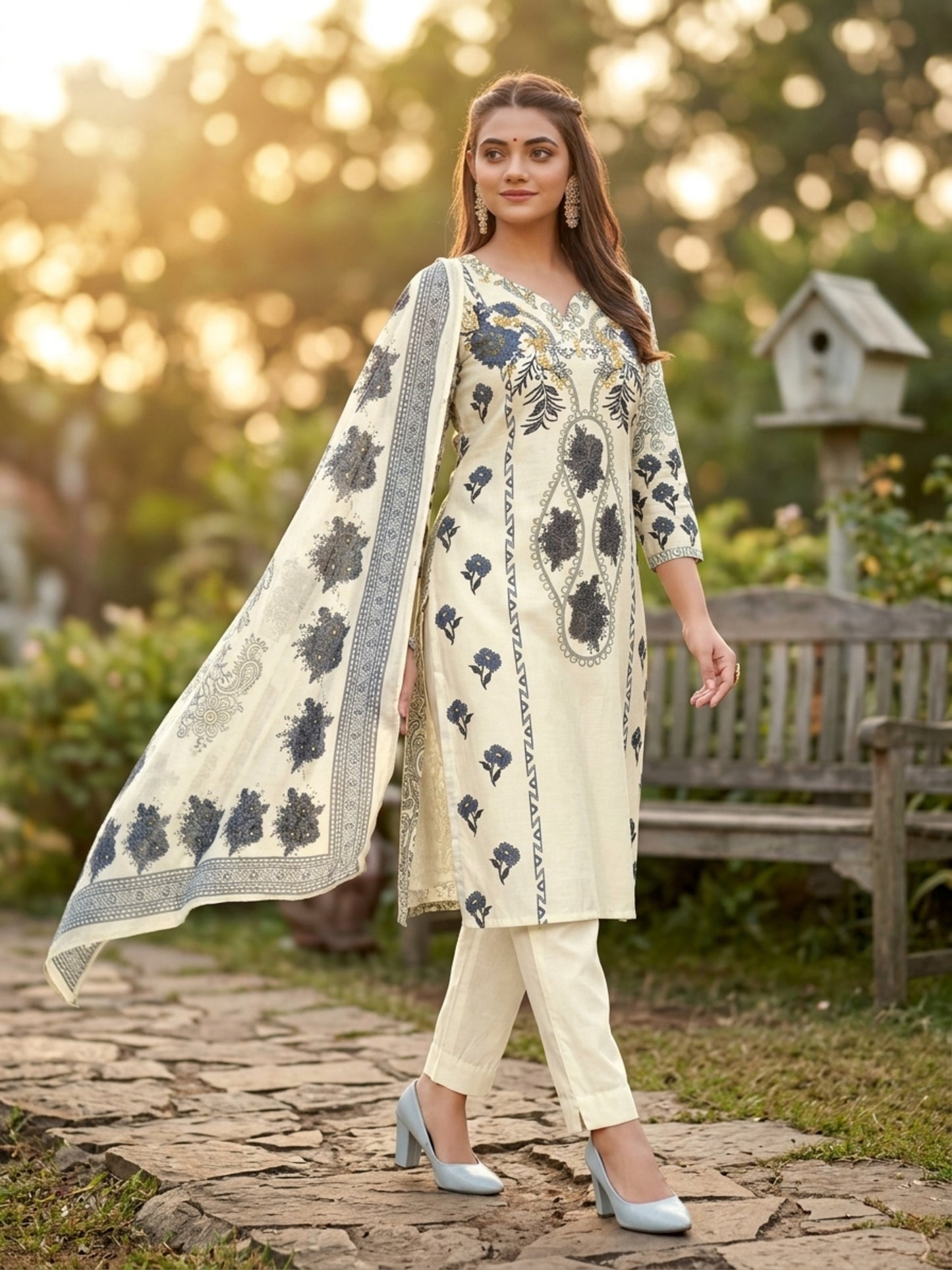 Scarlet Women Floral Printed Salwar Suit Set | Ank