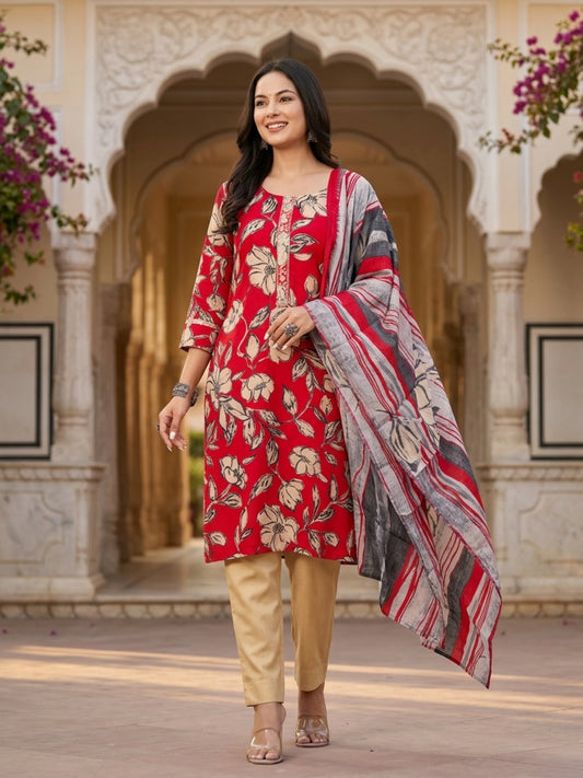 Stella Women Floral Printed Salwar Suit Set | Ank
