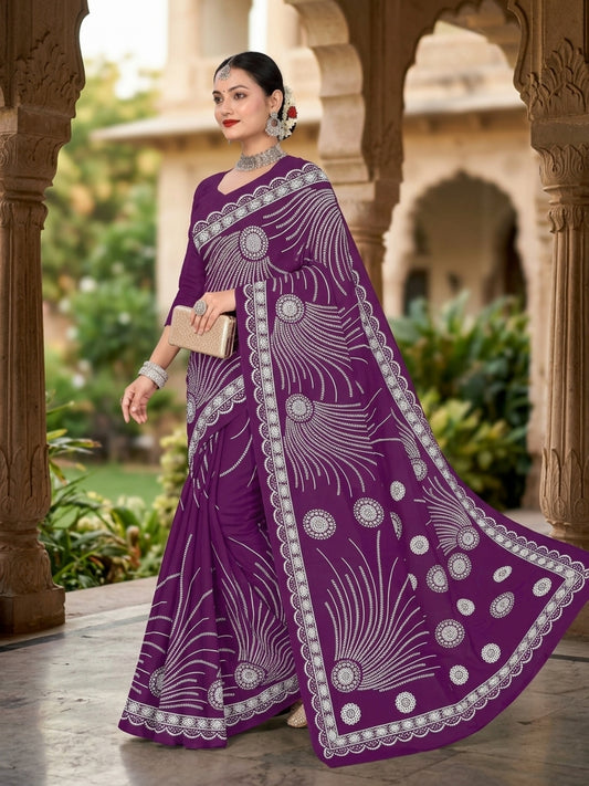 Pure Cotton Saree for Women Soft Lightweight Printed Daily Wear Traditional Casual Office Wear Saree