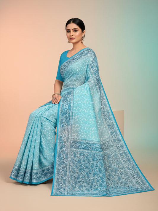 Good Day Pestal Pure Cotton Sarees