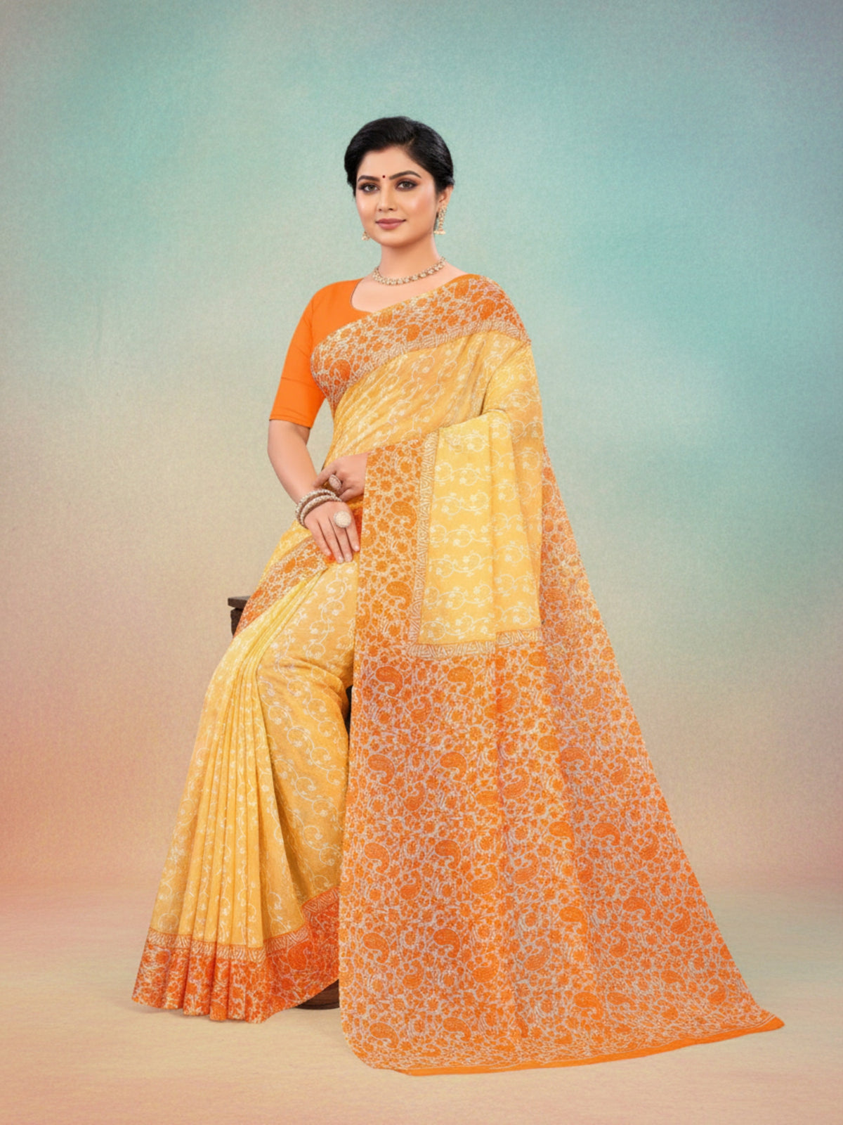 Good Day Pestal Soft Cotton Saree