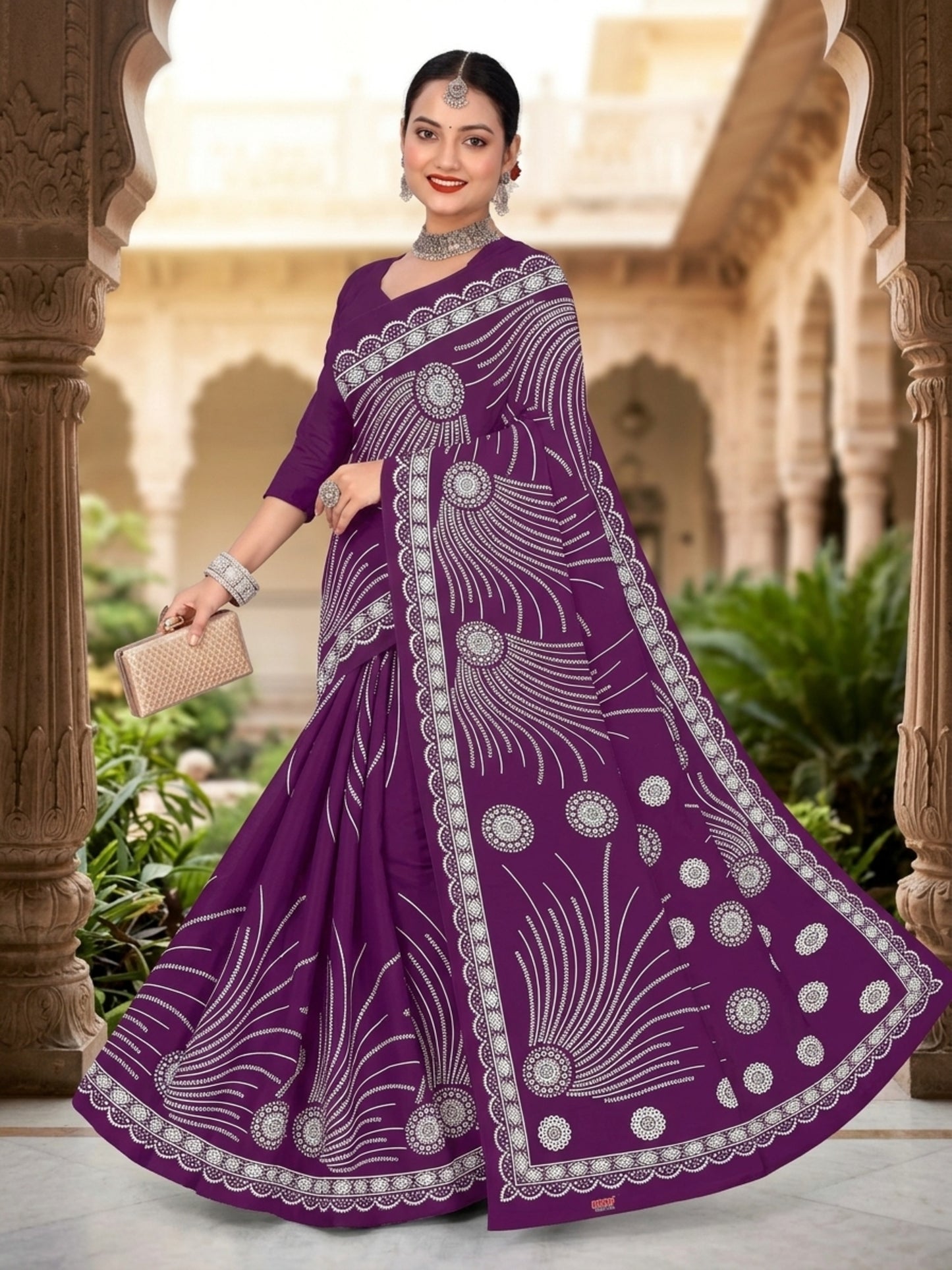 Pure Cotton Saree for Women Soft Lightweight Printed Daily Wear Traditional Casual Office Wear Saree