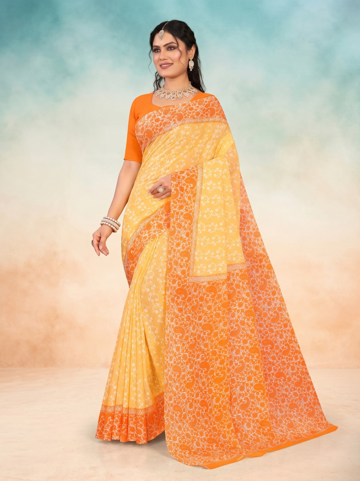 Good Day Pestal Soft Cotton Saree