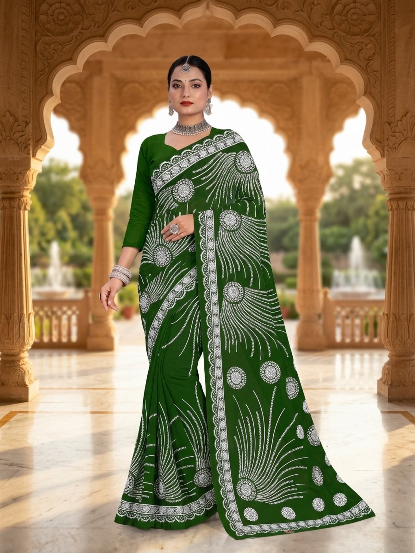 Pure Cotton Saree for Women Soft Lightweight Printed Daily Wear Traditional Casual Office Wear Saree