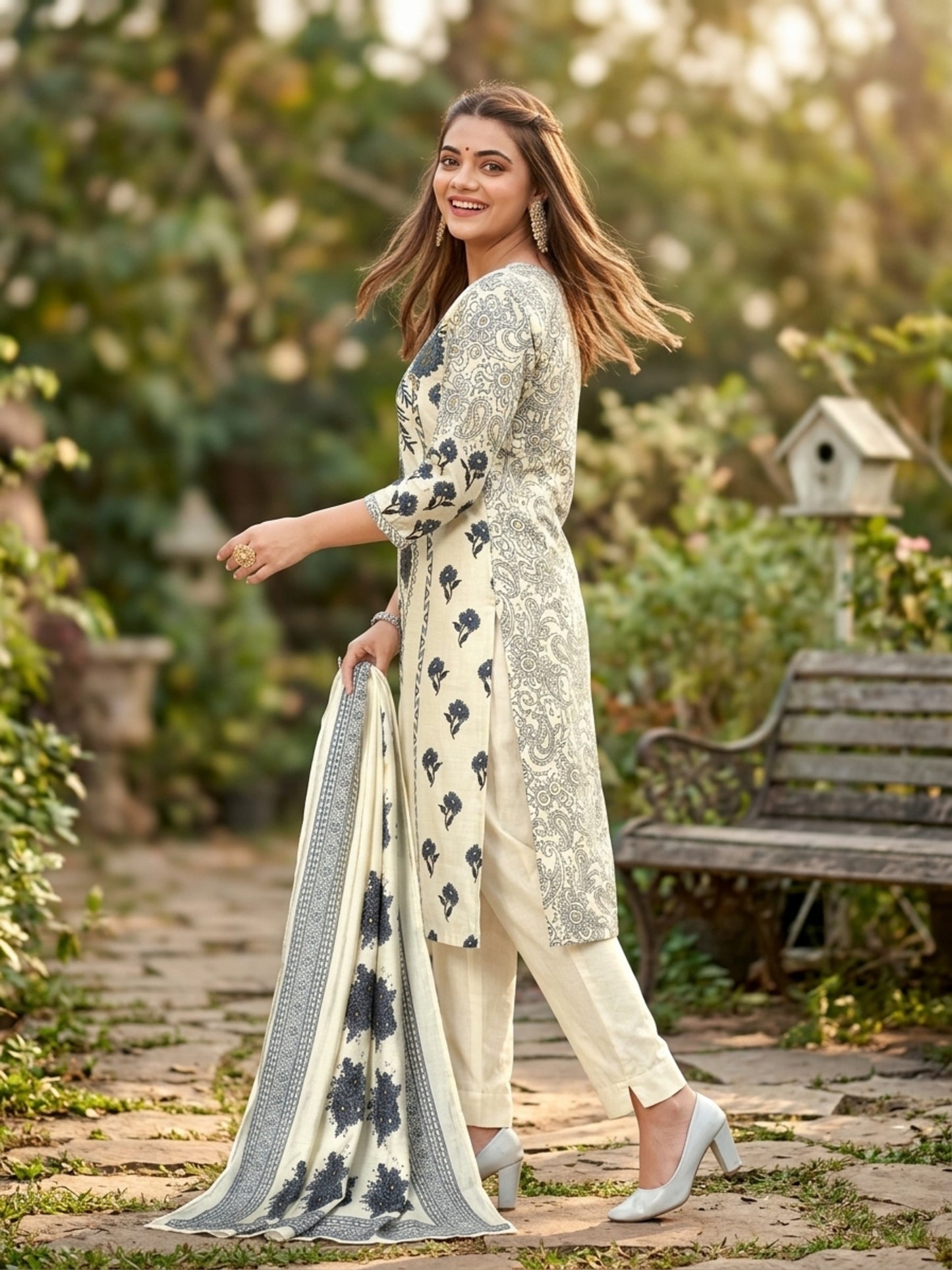 Scarlet Women Floral Printed Salwar Suit Set | Ank